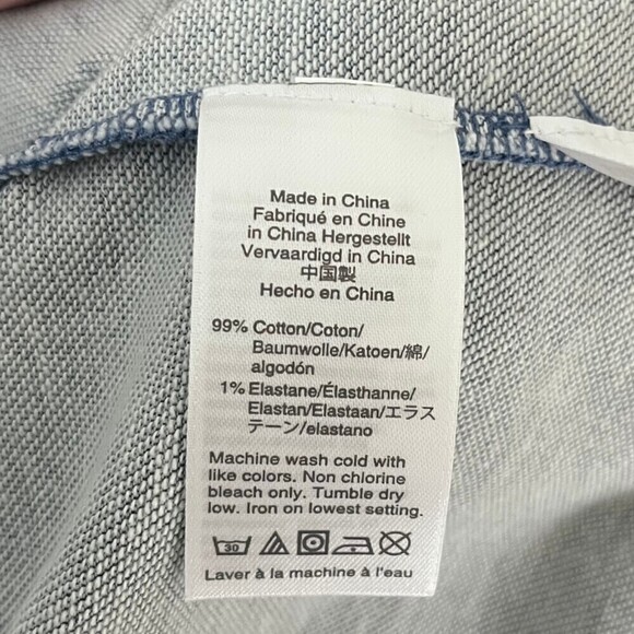 Madewell Women Size XXS Denim Sweatshirt Tunic Shift Mini Dress Funnel Neck Mod - Picture 13 of 13